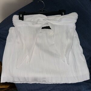 cropped backless 2 piece skirt set